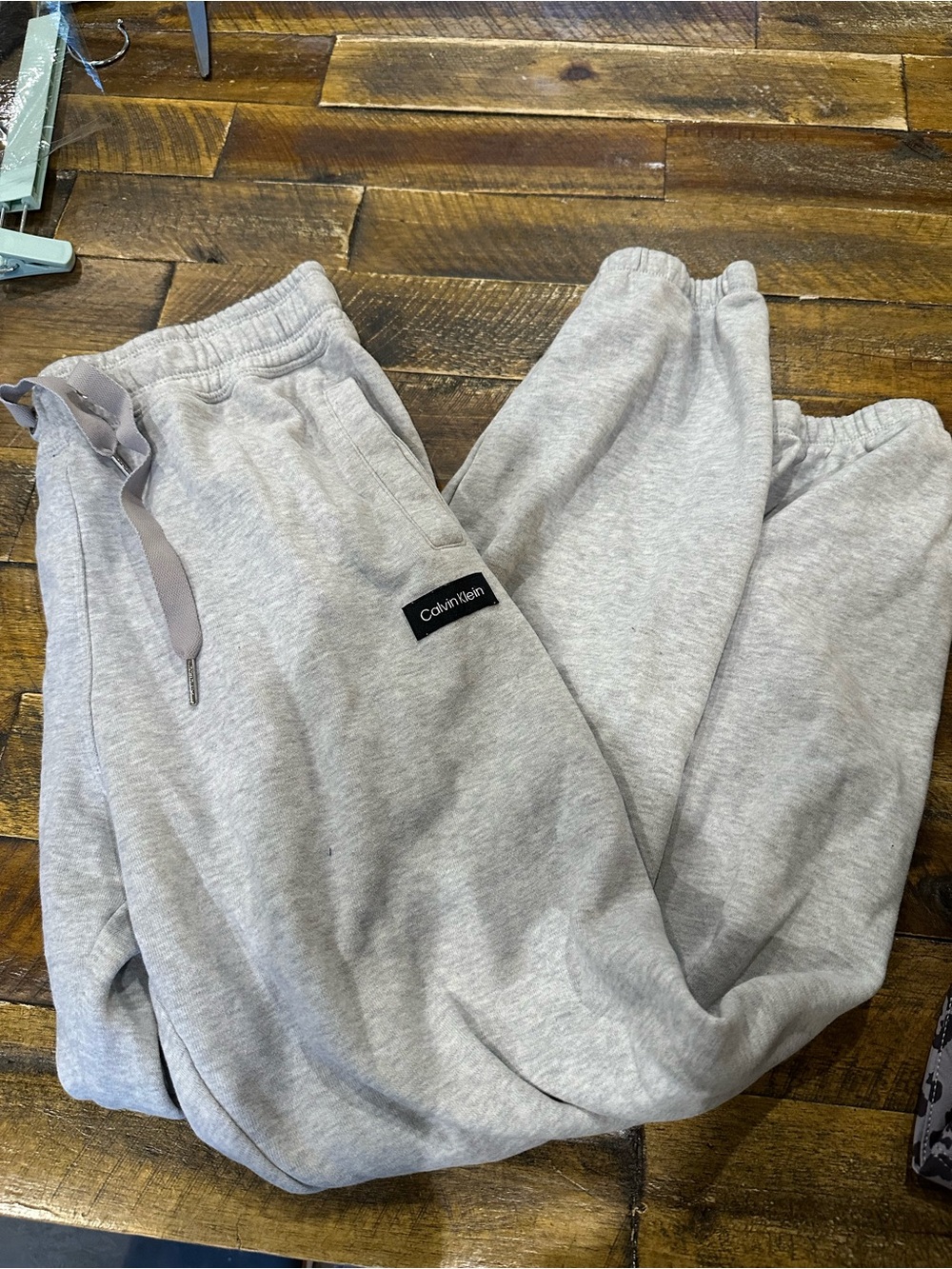 Calvin Klein Light Gray Track Pants